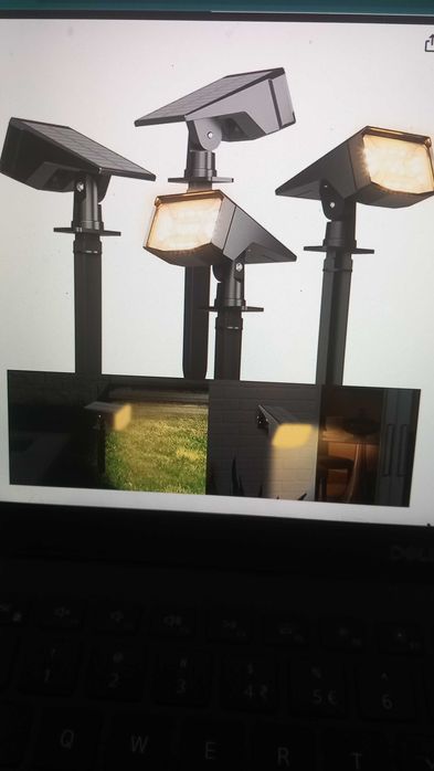Moxled Lampy solarne do ogrodu, 3000 K, ciepła biel, 6 sztuk, IP65