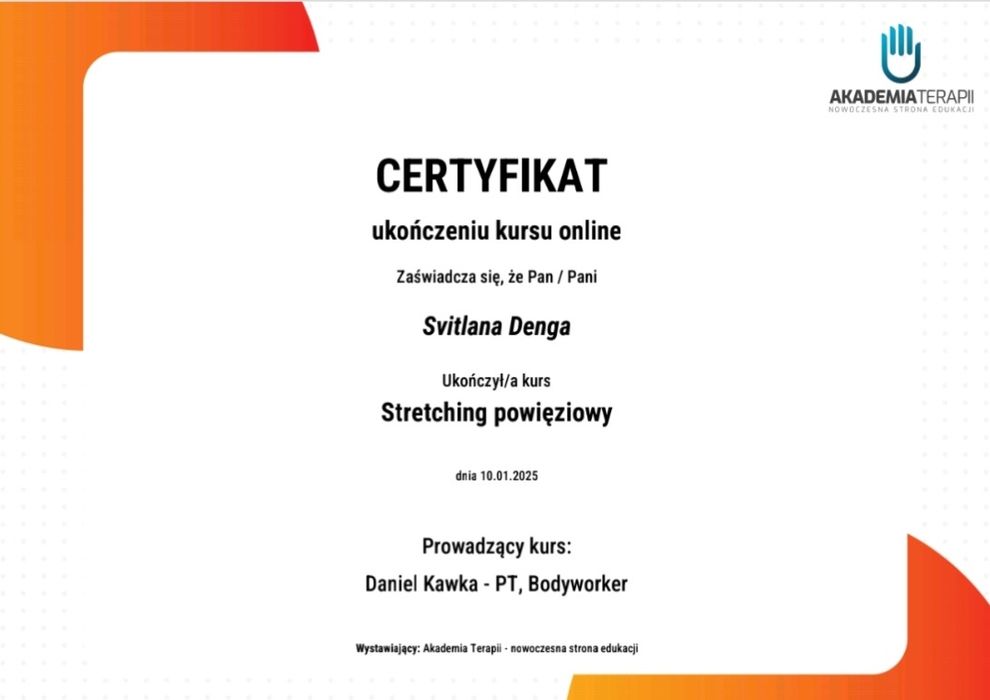 Masaż prozdrowotny w Łodzi