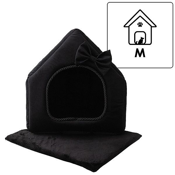 Legowisko domek prostokątny posłanie Royal Prestige R:2 CZARNE 44x37cm