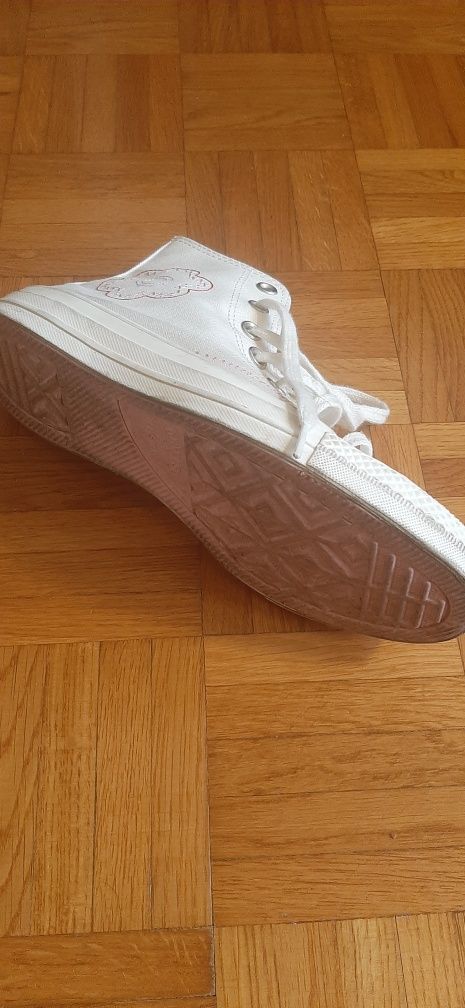 Trampki converse, wysokie, białe, R.37.  NOWE!!!