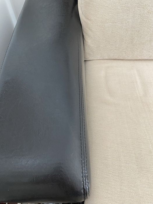 Sofa em pele Chaise long