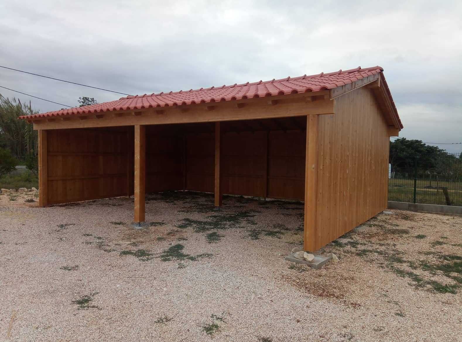 garagem / telheiro em madeira - Madeira&Conforto