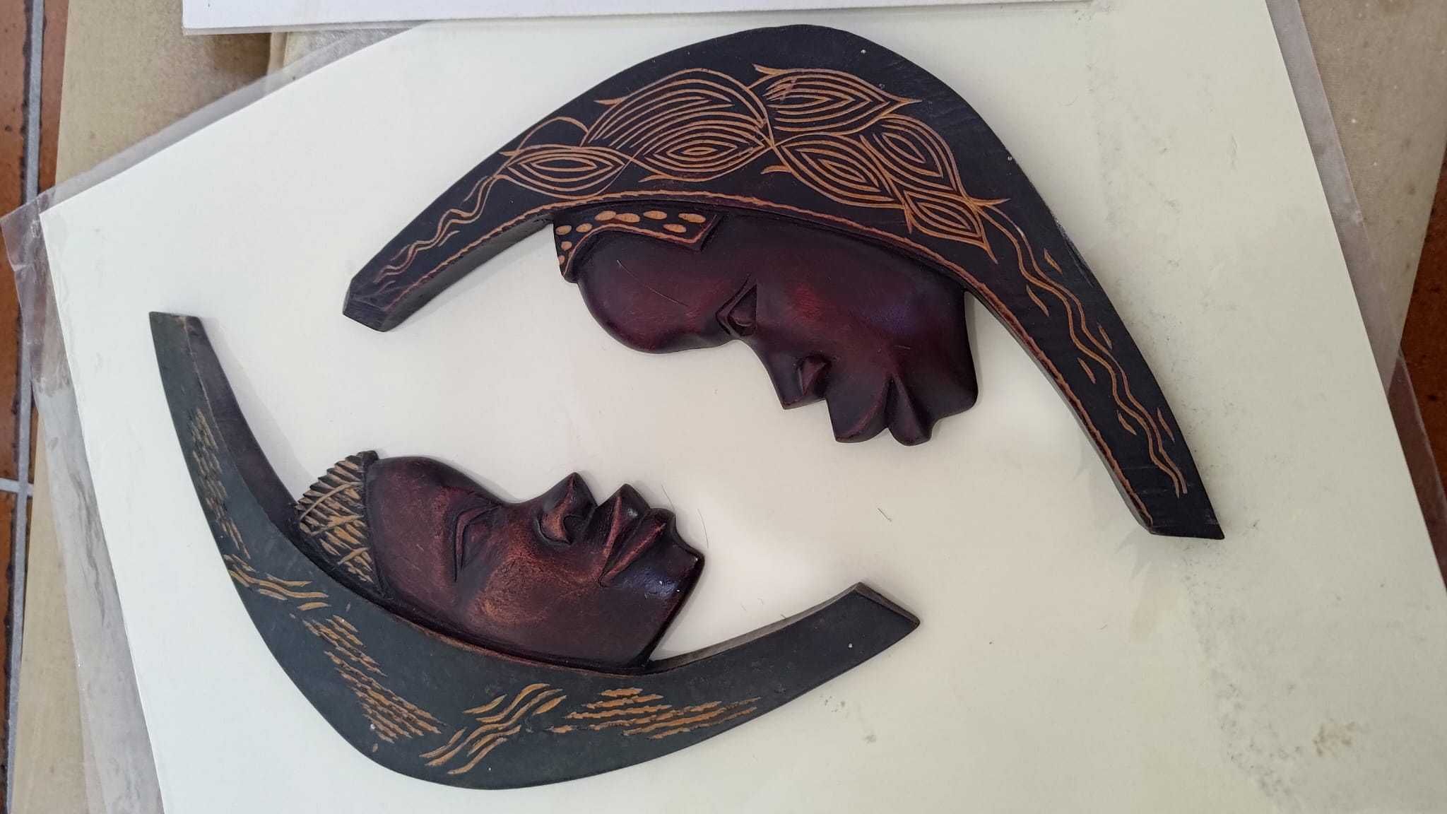 Mascara Artesanal Africana (conjunto 2un)