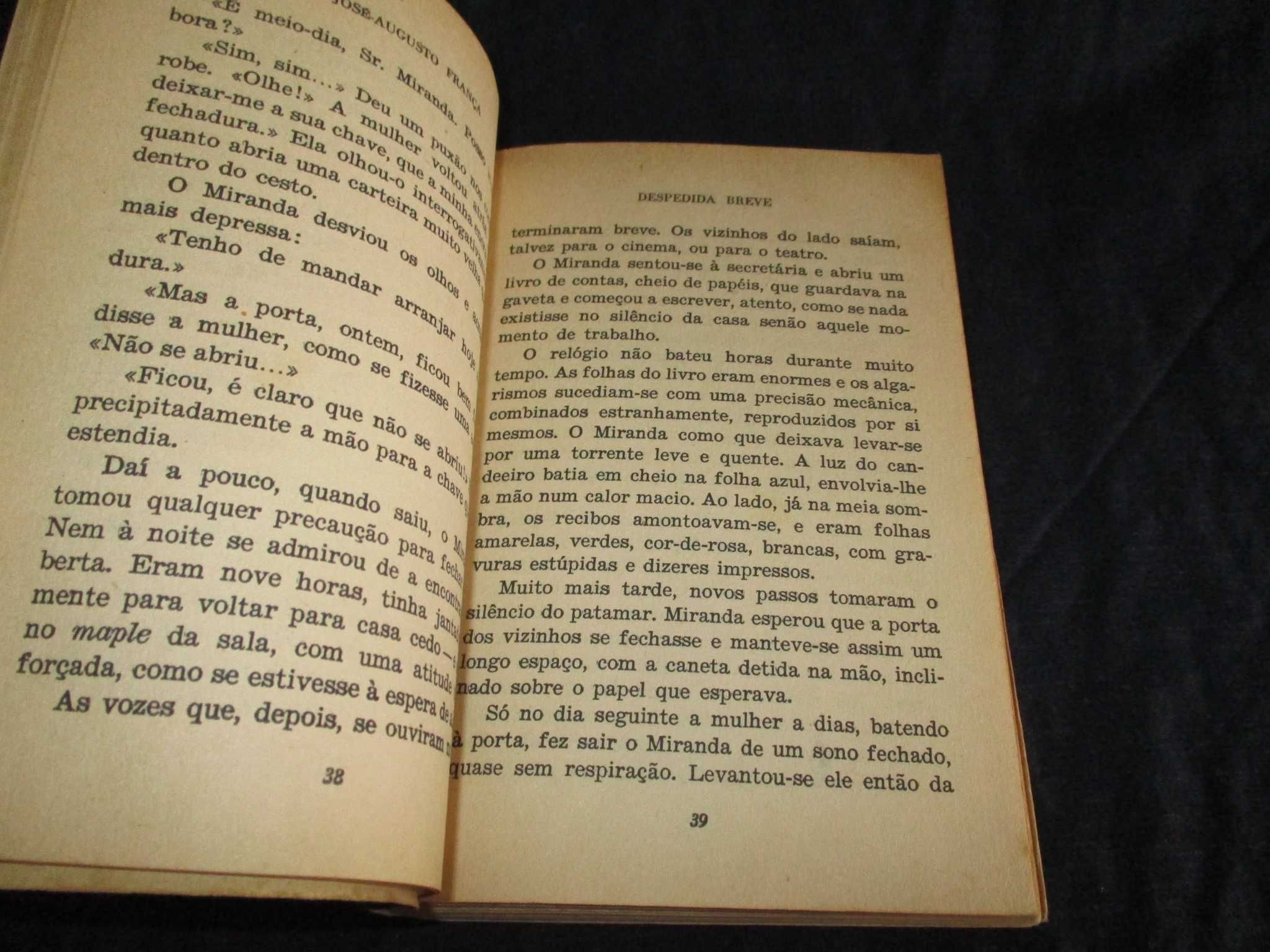 Livro Despedida Breve José Augusto França Os Livros das Três Abelhas