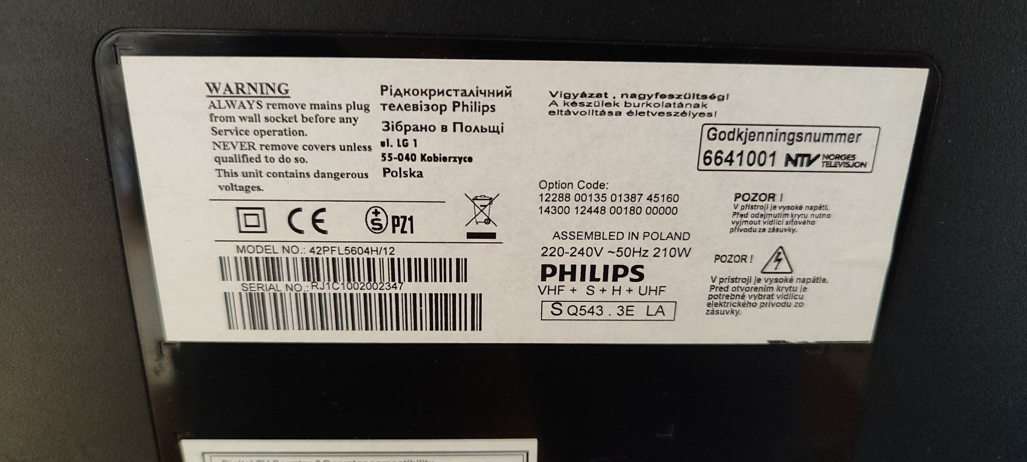 Telewizor LCD Philips 42PFL5604H/12