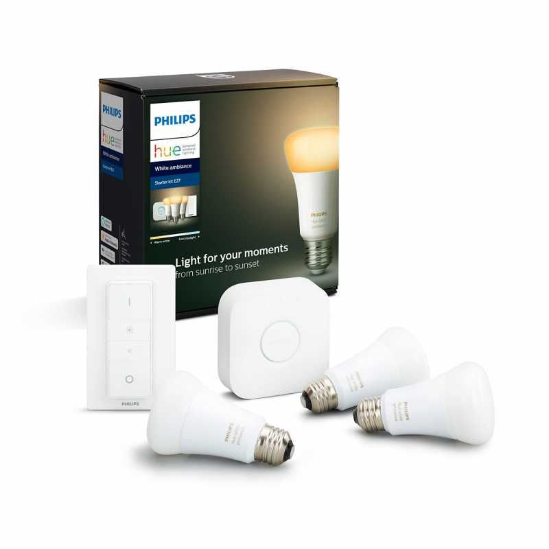 Zestaw startowy Philips Hue 3x żarówka E27 + mostek + włącznik (NOWE)