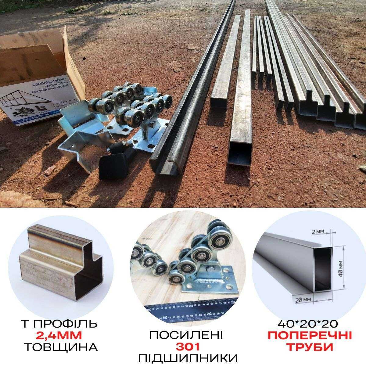 Каркас відкатних воріт, Рама для воріт, відкатні ворота, звари Сам