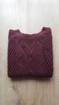 Bordo 57%Kaszmir Angora Wełna Massimo Dutti Sweter