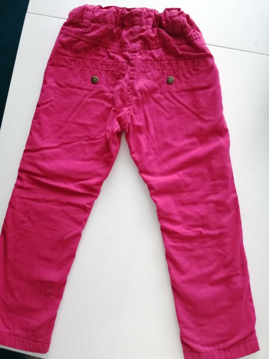 Spodnie rozm. 104 czerwone ocieplane Lupilu dziewczęce