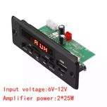 усилитель Bluetooth 5,0 MP3-плеер декодер. 2*25W.  Запись, TF USB AUX