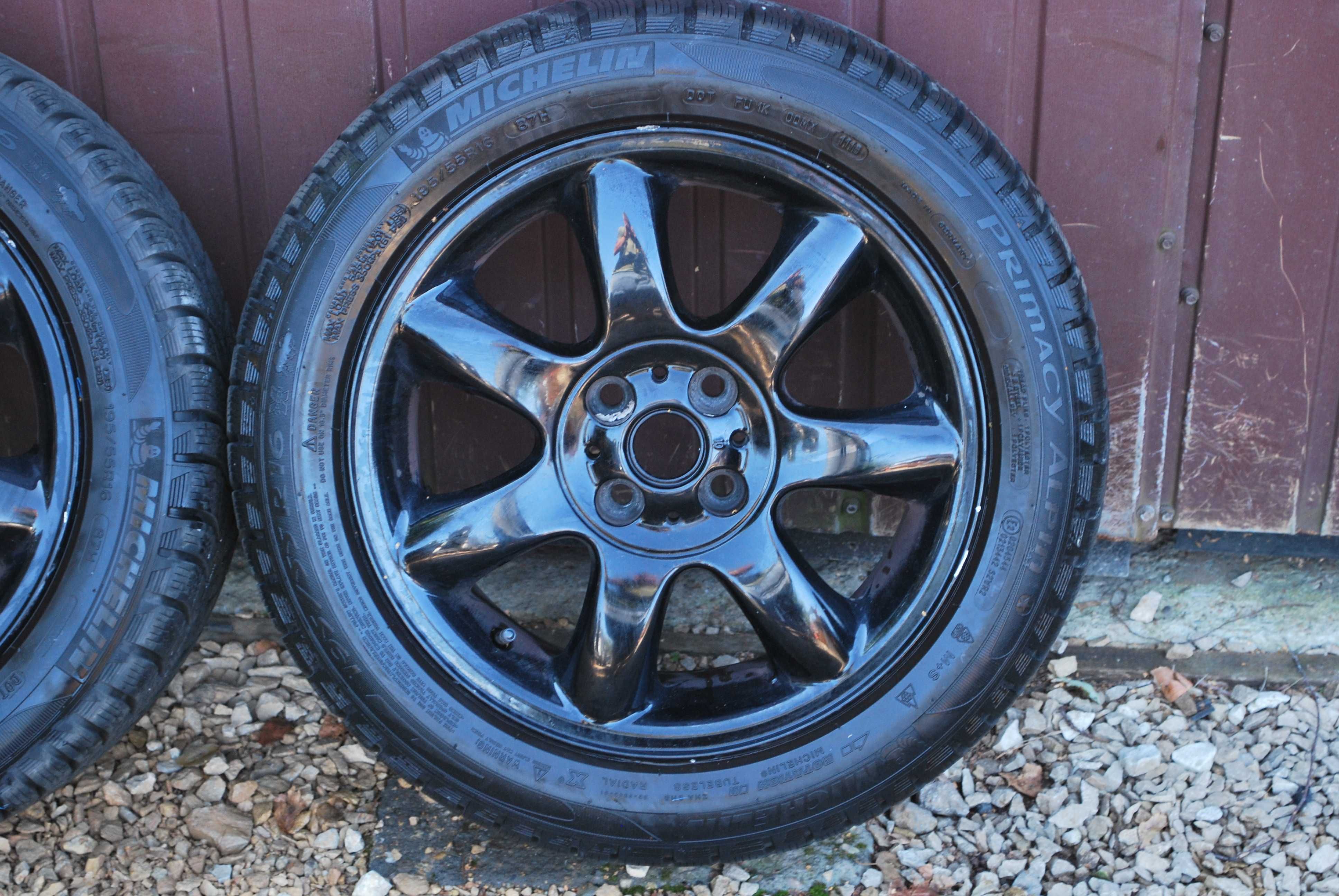 Koła 195/55 R16 4x100 Alufelgi + opony zimowe 4x7.5mm Mini Suzuki Kia