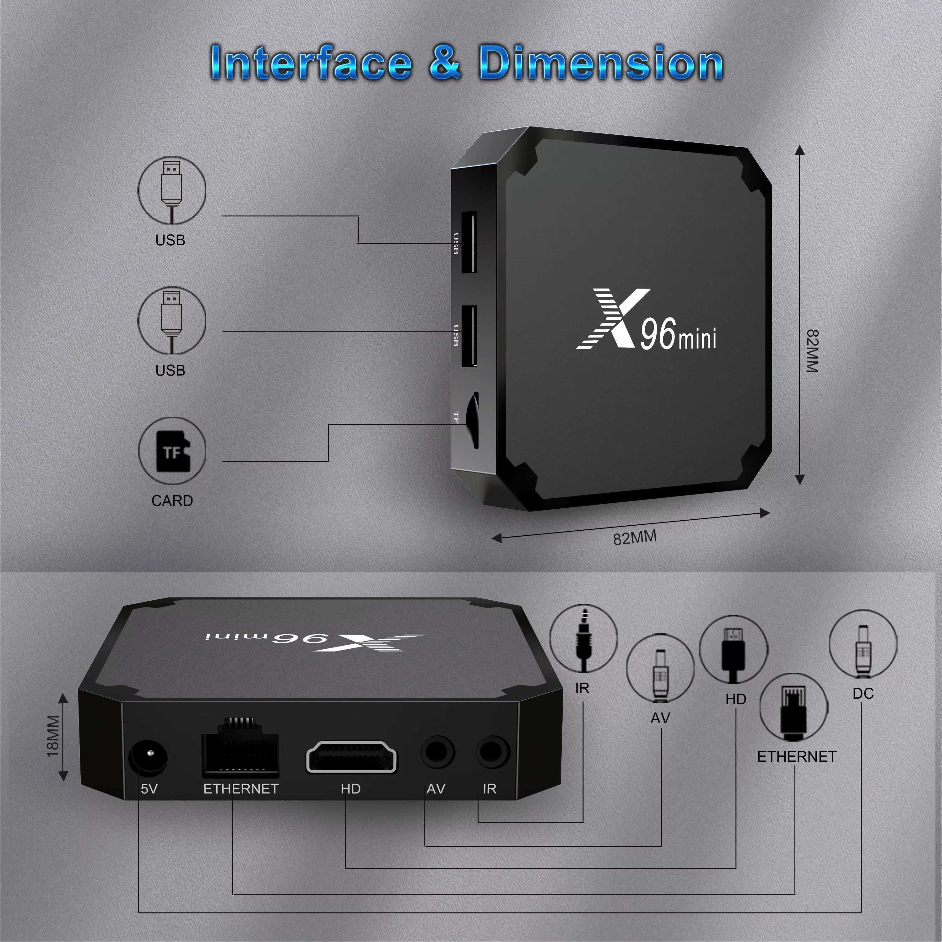 Box android X96 Mini S905W2 Android 11 - 2Gb X 16GB (NOVA-SELADA)