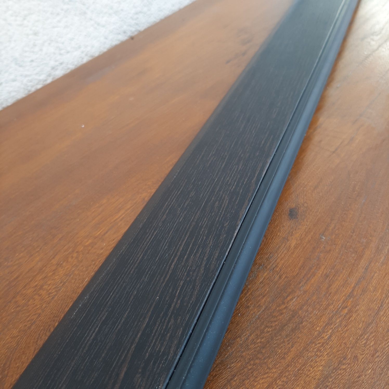 Próg drewniany wenge próg drzwiowy ciemny orzech próg z uszczelką 80cm
