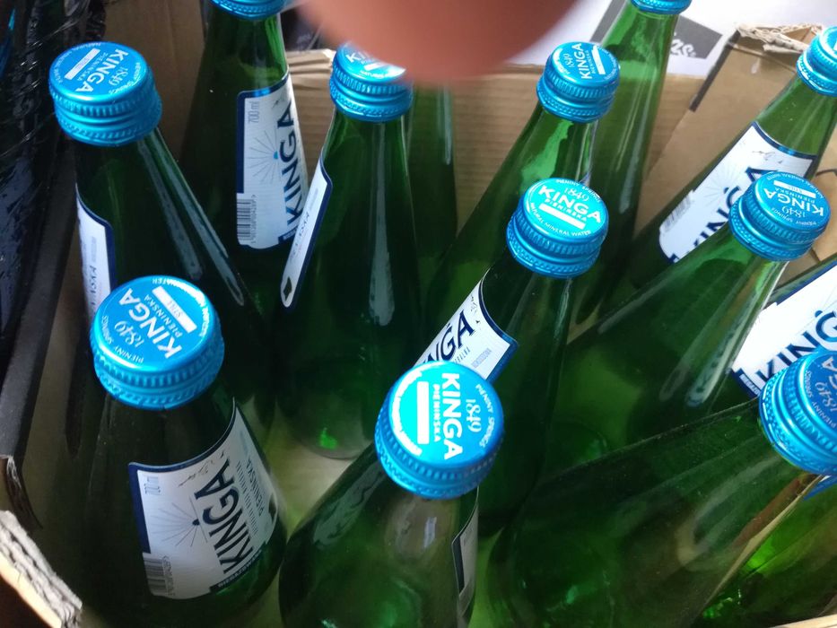 Butelki 0,7 litra szklane Butla z zakrętką metalową