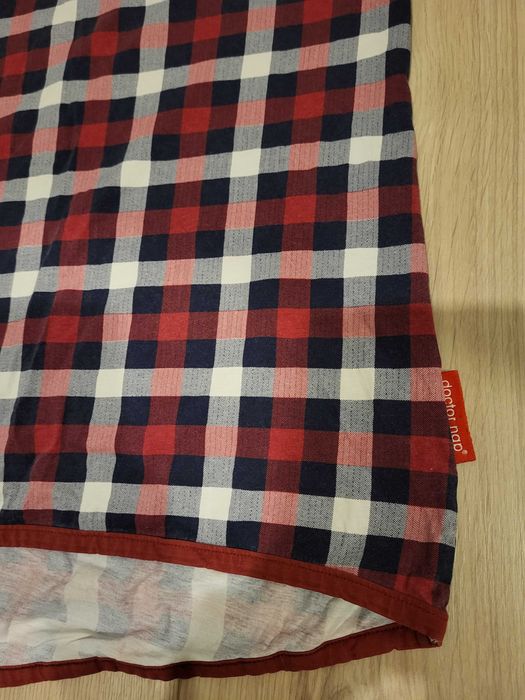 Koszula do karmienia Doctor Nap L 40 ciążowa w czerwoną kratę