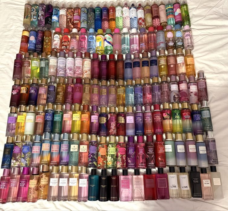 Victoria’s Secret/Вікторія Сікрет спреї,косметички.PINK.BBW.ZARA духи