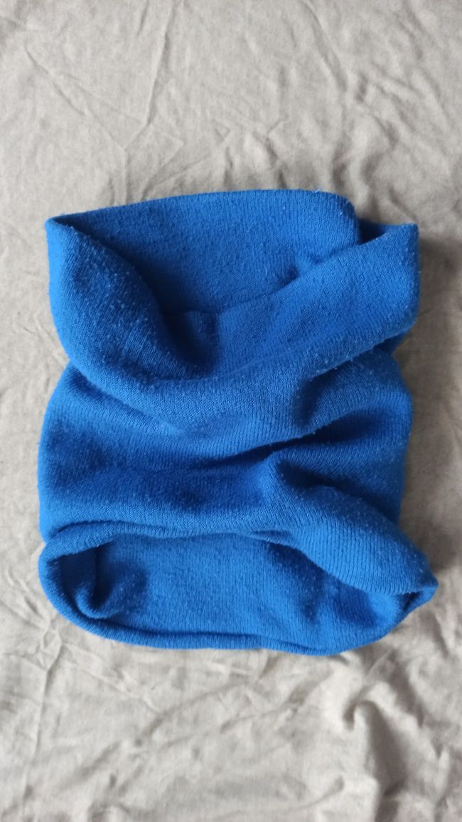 Komin ocieplany niebieski unisex