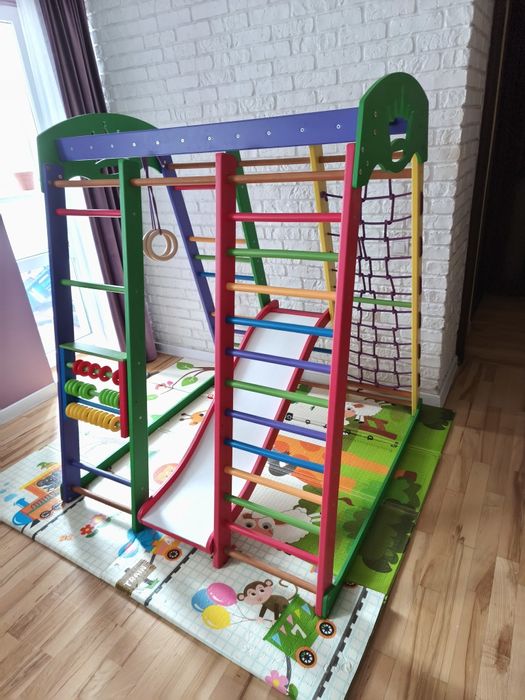 Дитячий комплекс  акварелька plus7 шведська стінка