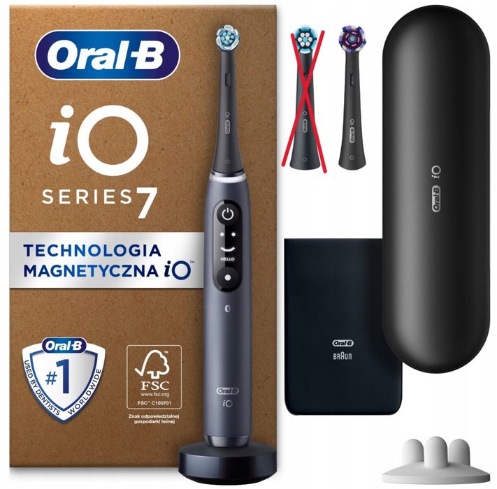 uszkodzona oral-b io series 7n szczoteczka magnetyczna czarna opis