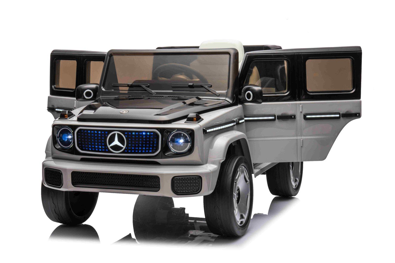 4x4 PILOT  Auto na akumulator elektryczny  Mercedes Benz EQG Srebrny
