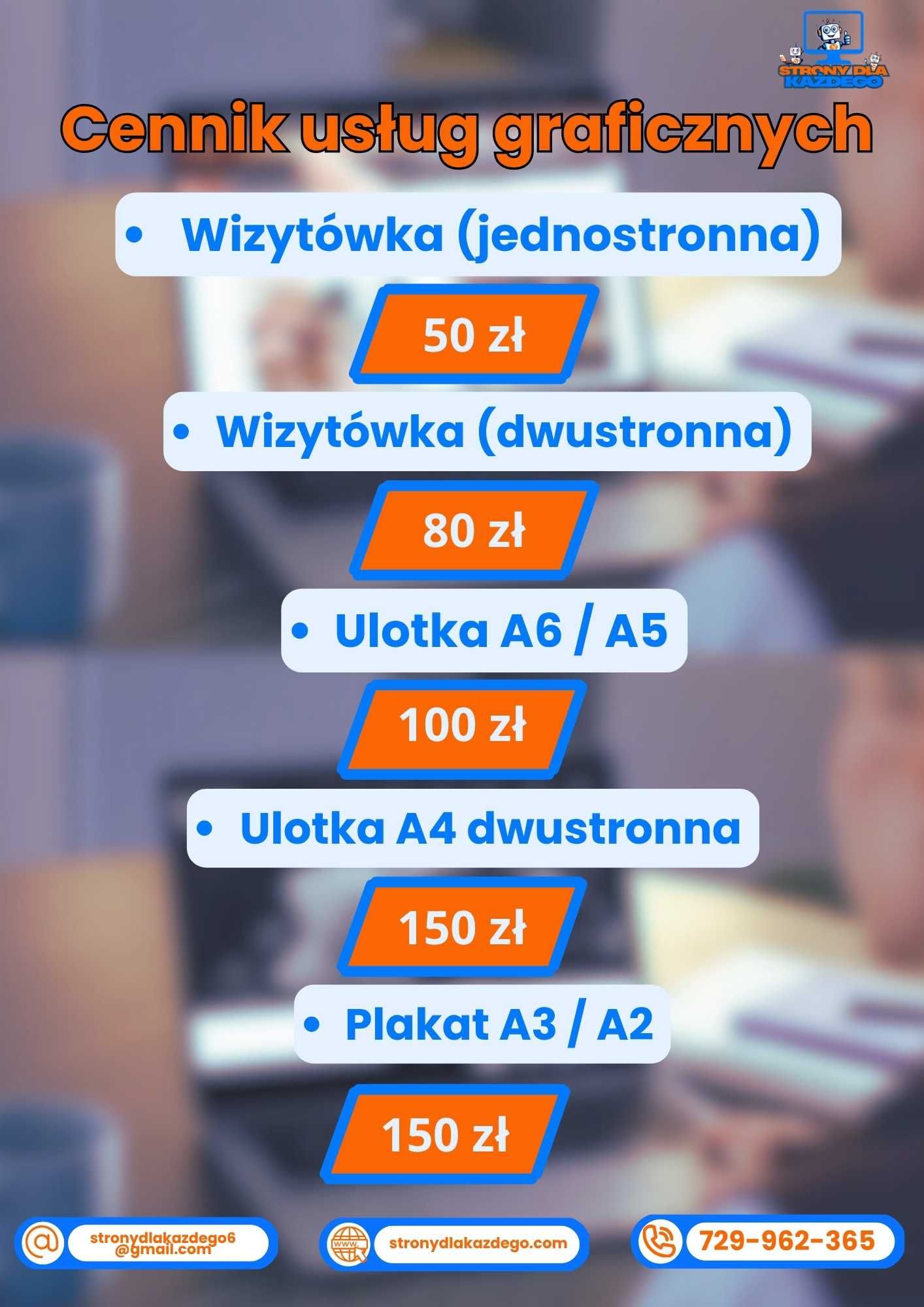 Strony www, projekty graficzne, reklama wszystko w jednym miejscu!