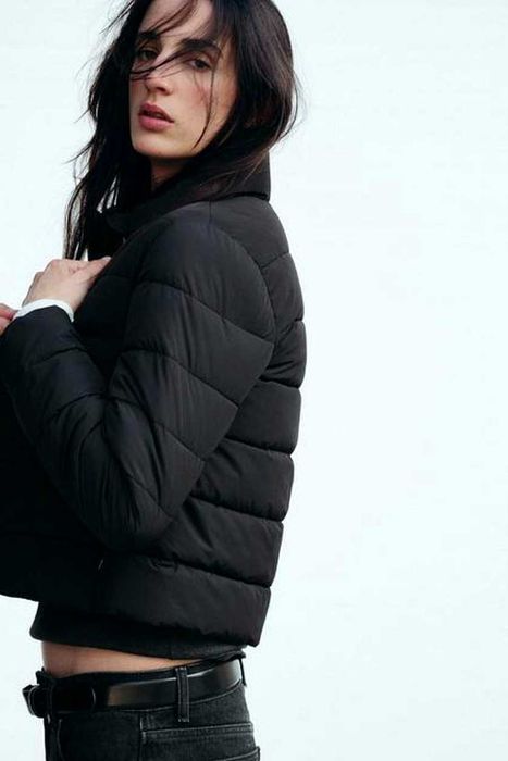 Куртка пуффер S Zara осінь зима водовідштовхувальна жіноча нова колекц