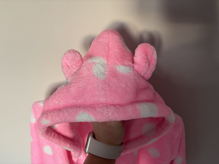 Szlafrok dla dziewczynki dziecięcy 98 104 ciepły dla dziecka