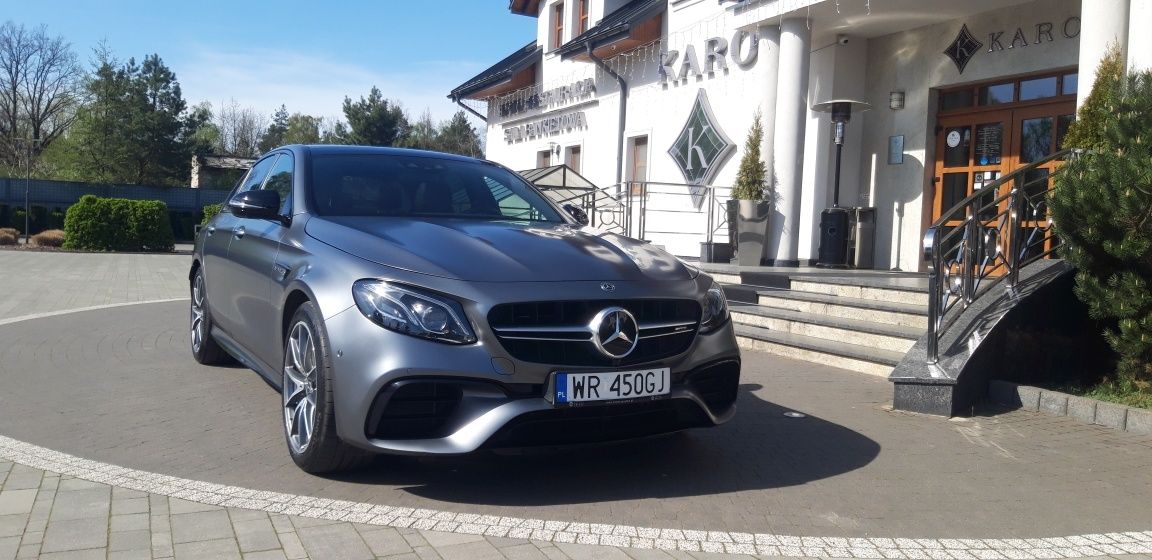 AUTO do ślubu Mercedes E 63 AMG