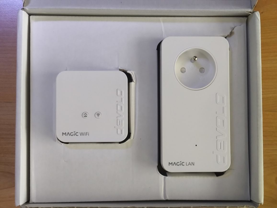 Kit Powerline PLC Devolo Magic 1 WiFi Mini em bom estado