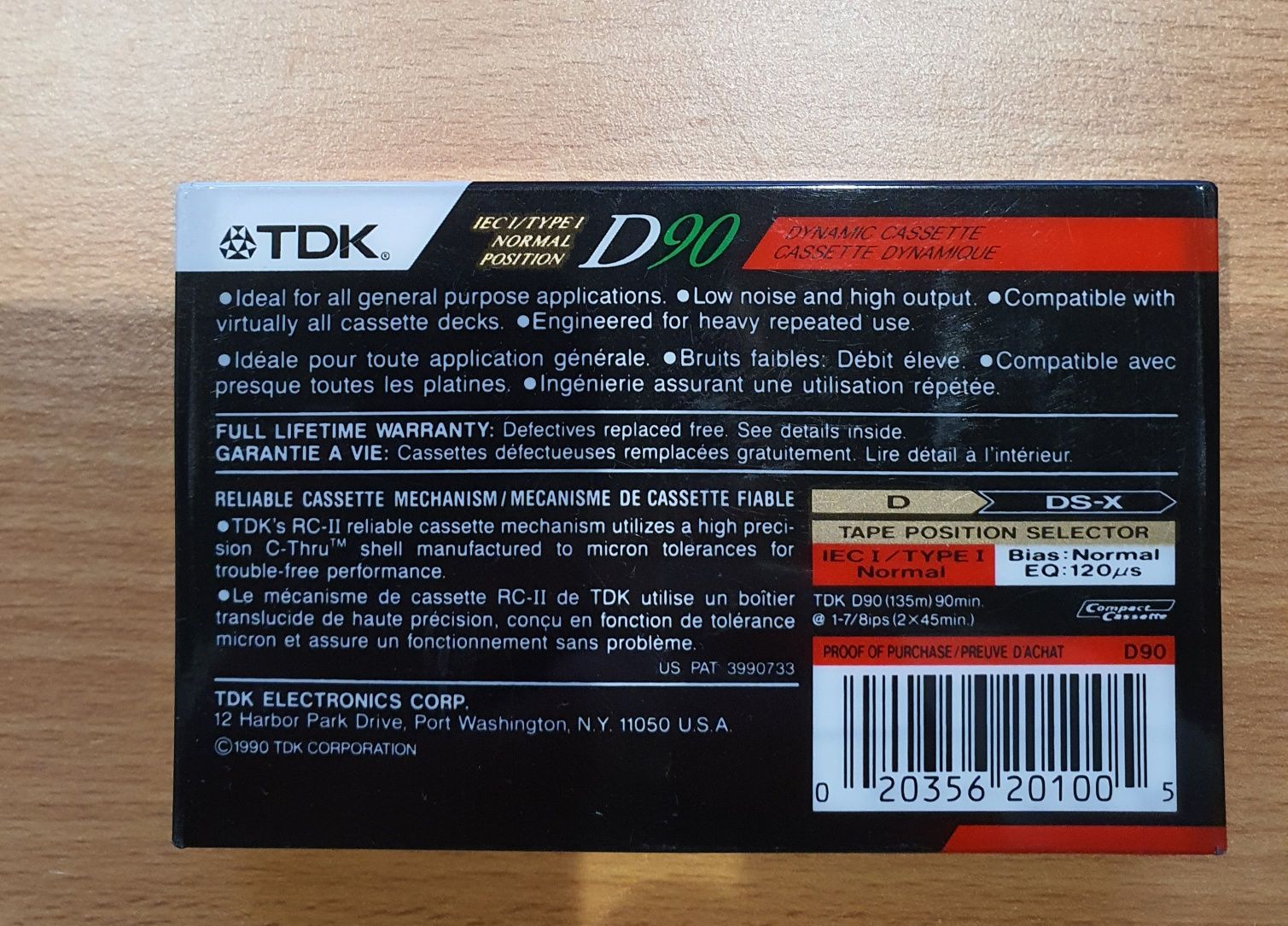 Kaseta Magnetofon/ TDK D90