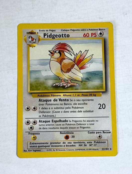 Cartas Originais Pokémon TCG - Base Set