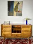 Komoda Prl sideboard Billea lata 60 piękny orzech mat vintage