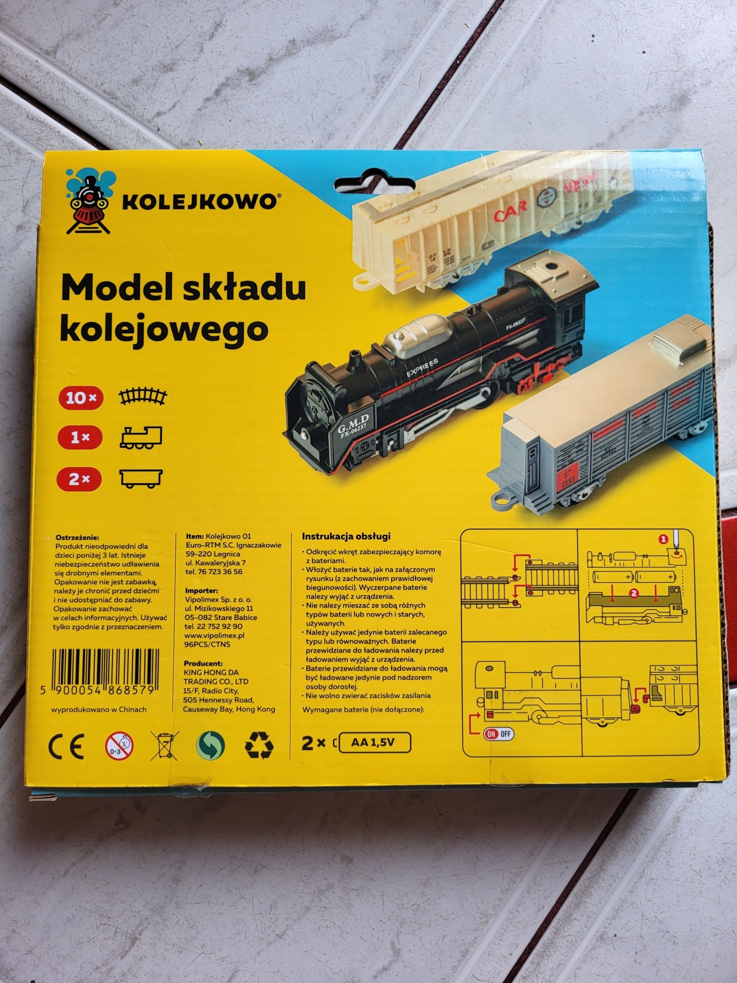 Kolejkowo kolejka pociąg elektryczny + tory