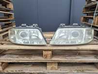 Передні фари Audi A6 C5 Hella рестайл галогени.