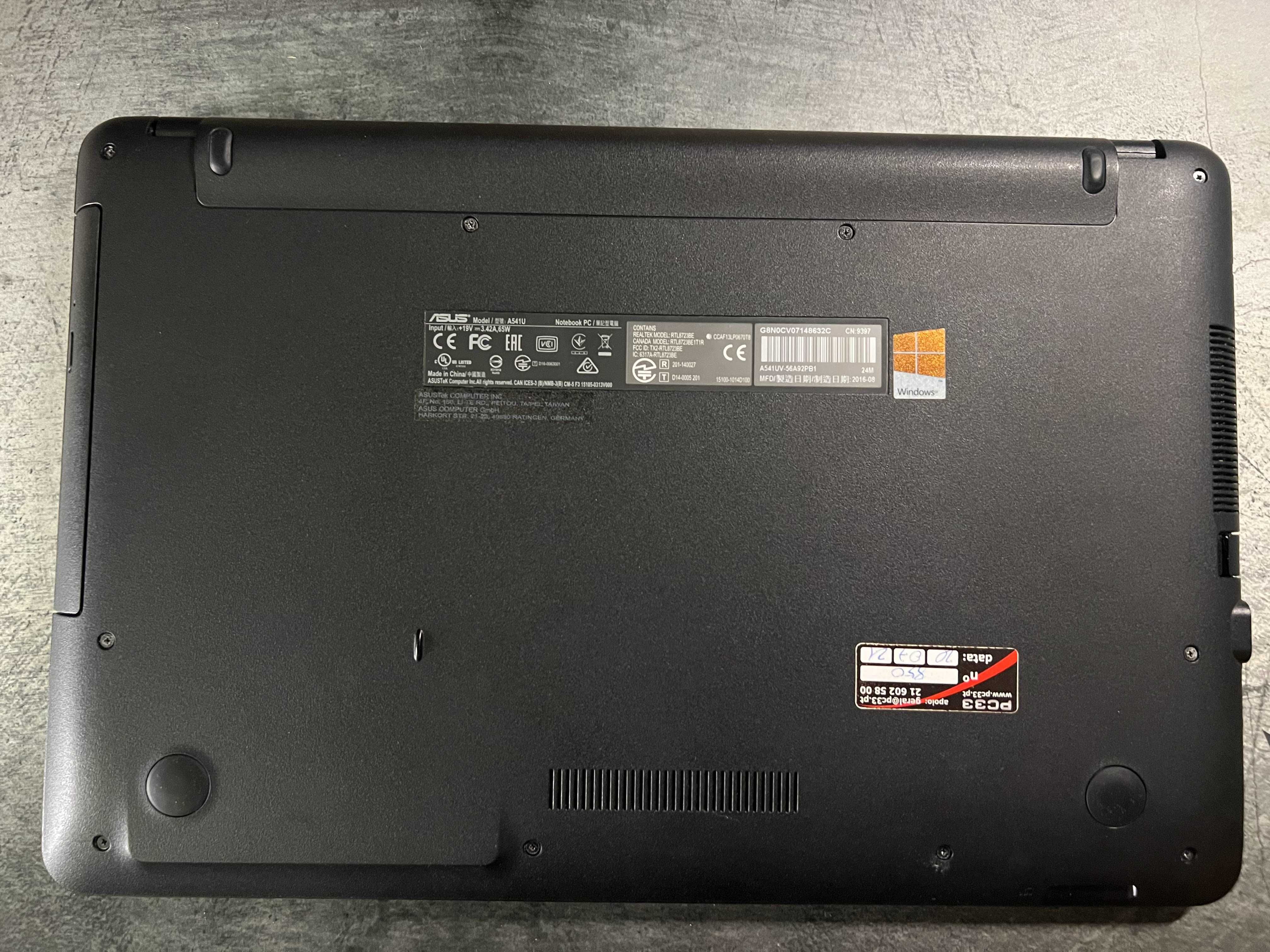Portátil Asus A541U (i5 | 480GB SSD)