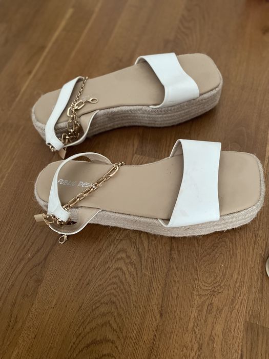 Klapki sandały koturny lancuch lancuszek public desire 41 26,5cm