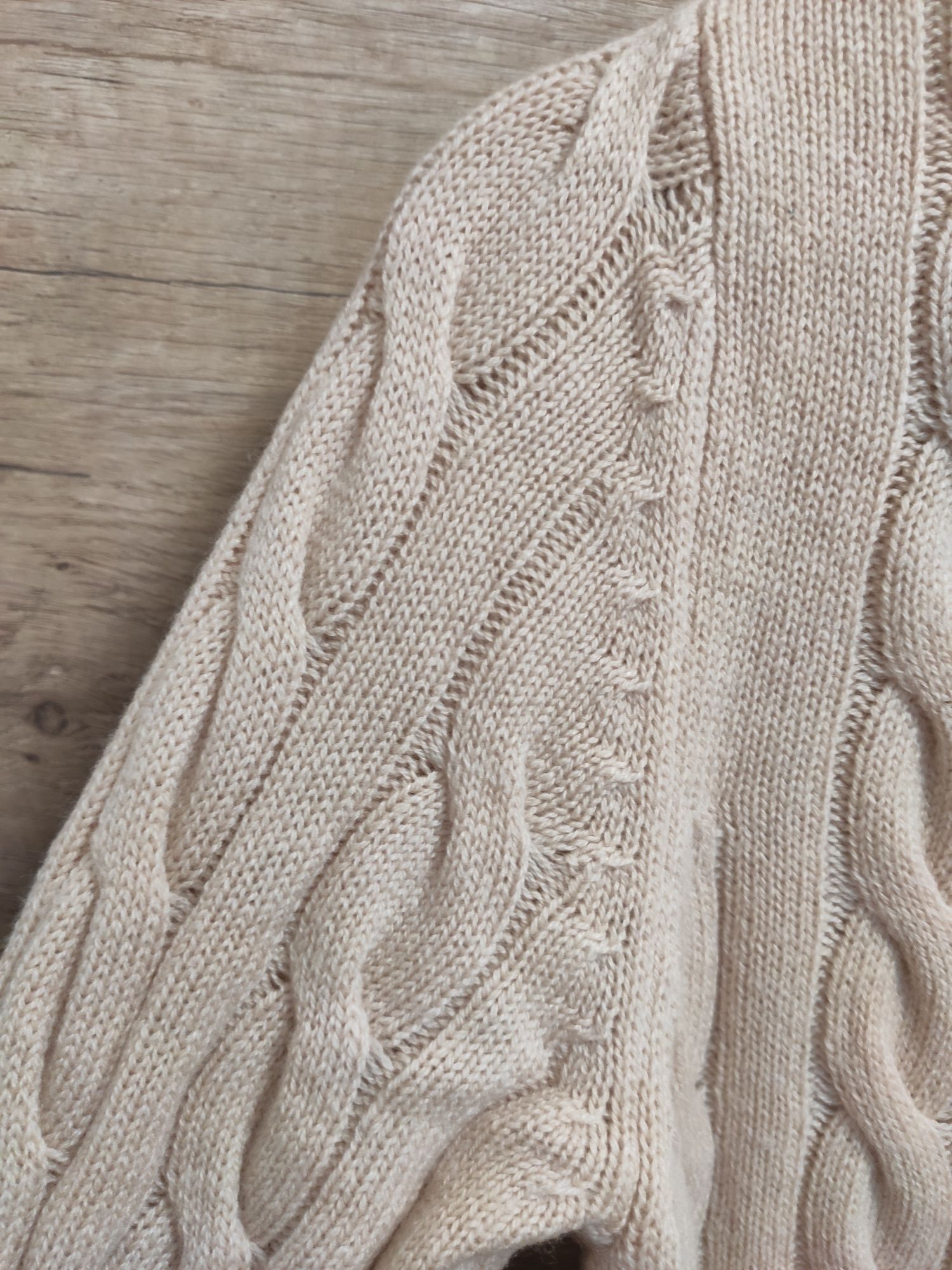 Sweter z wełną merino i kaszmirem jakość premium