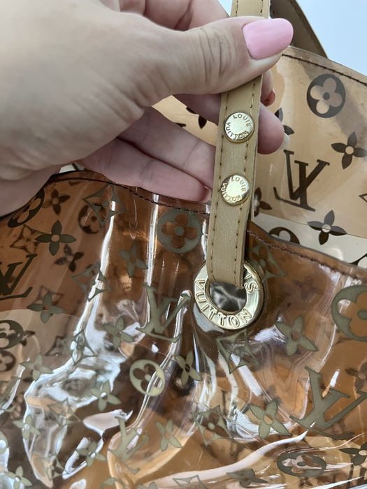 Torba przezroczysta letnia plażowa shoppingowa Louis Vuitton