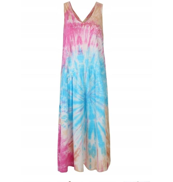 Świetna bawełniana kolorowa sukienka na lato XS/L