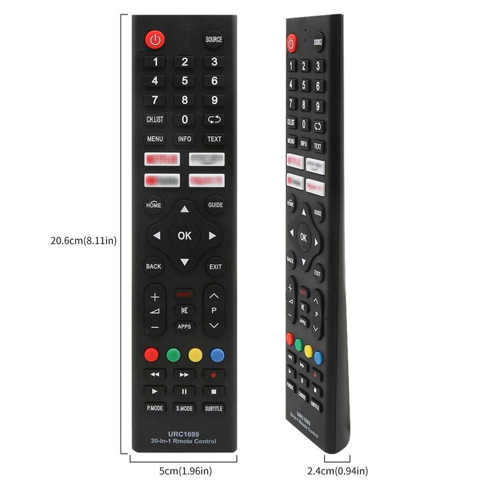 Pilot uniwersalny TV LCD 20w1 URC-1699