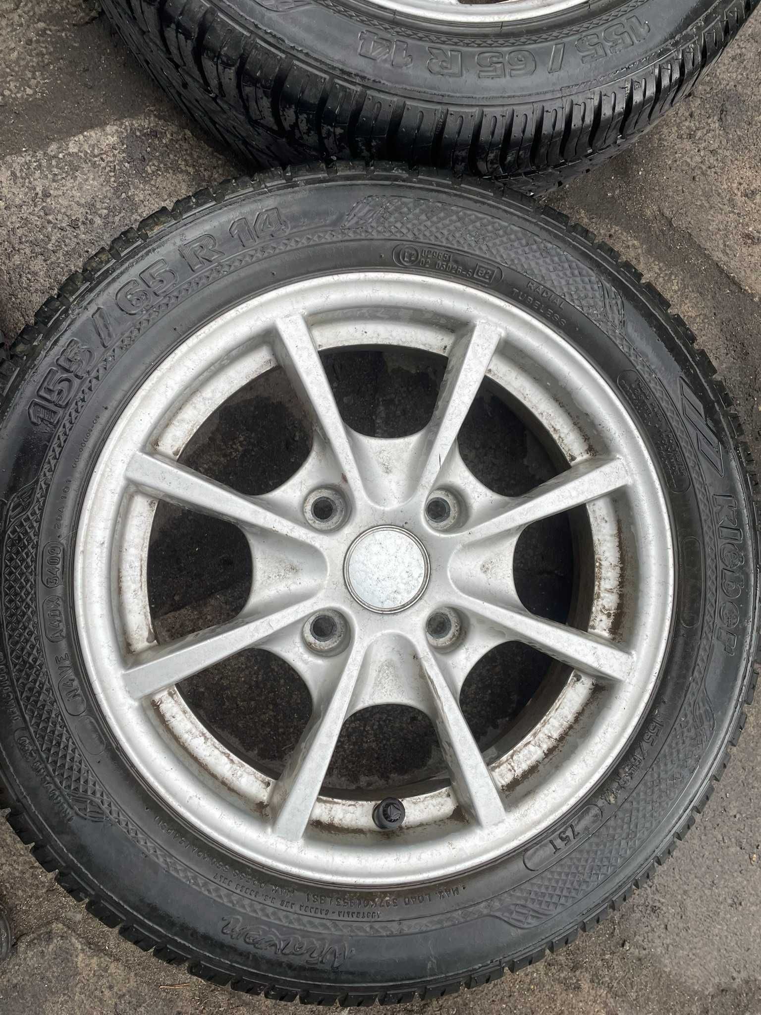 GRECAV microcar aixam ligier alufelgi alusy z opnami lato 155/65 r14