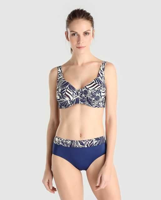 (NOVO, PORTES GRÁTIS) Bikini TRIUMPH azul estampado - Tamanho 42 E