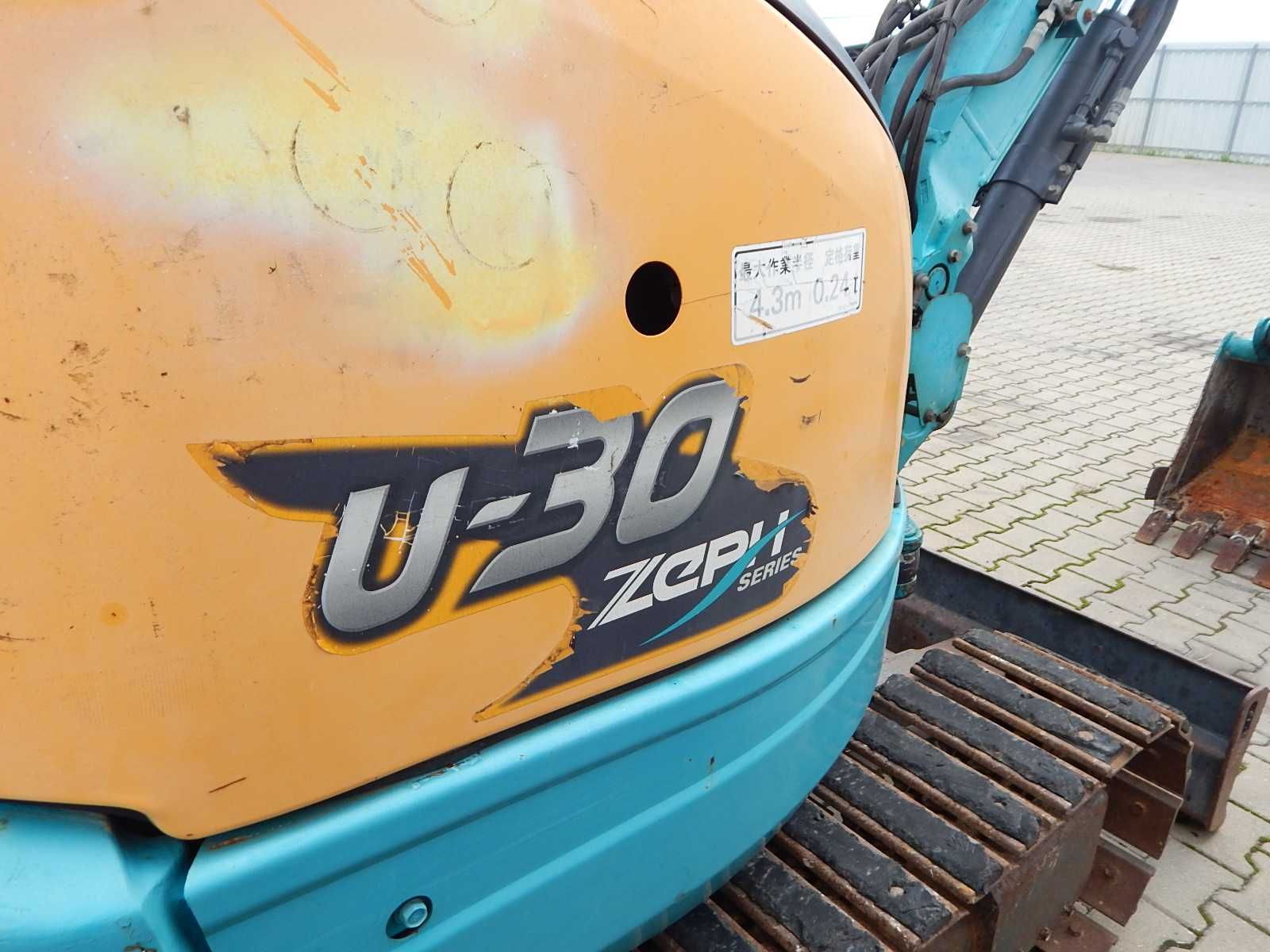 Mini koparka KUBOTA U30 3t gąsienicowa samojezdna 2011 Volvo CAT JCB