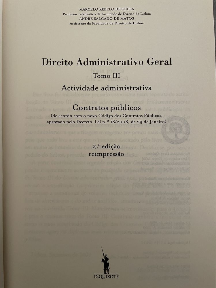 Contratos Públicos Direito Administrativo Geral Tomo III