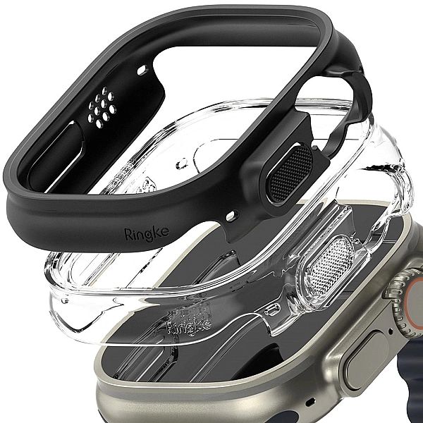Ringke Slim 2-Pack Apple Watch Ultra 1 / 2 (49 Mm) Clear & Matte Black