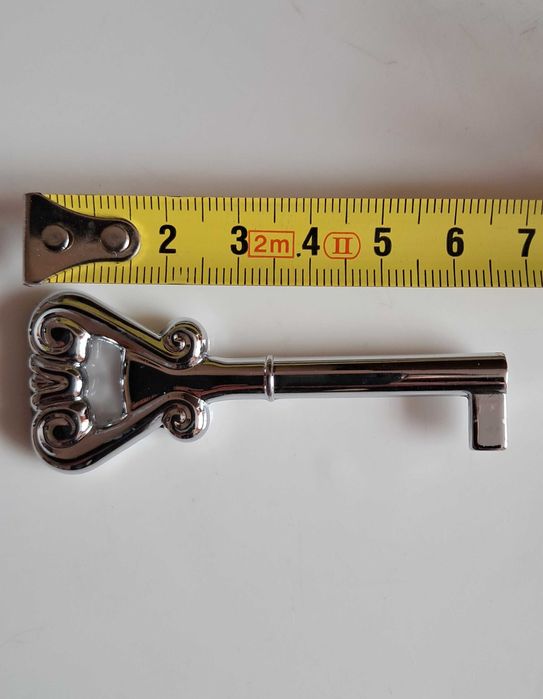 Klucz meblowy retro chrom połysk