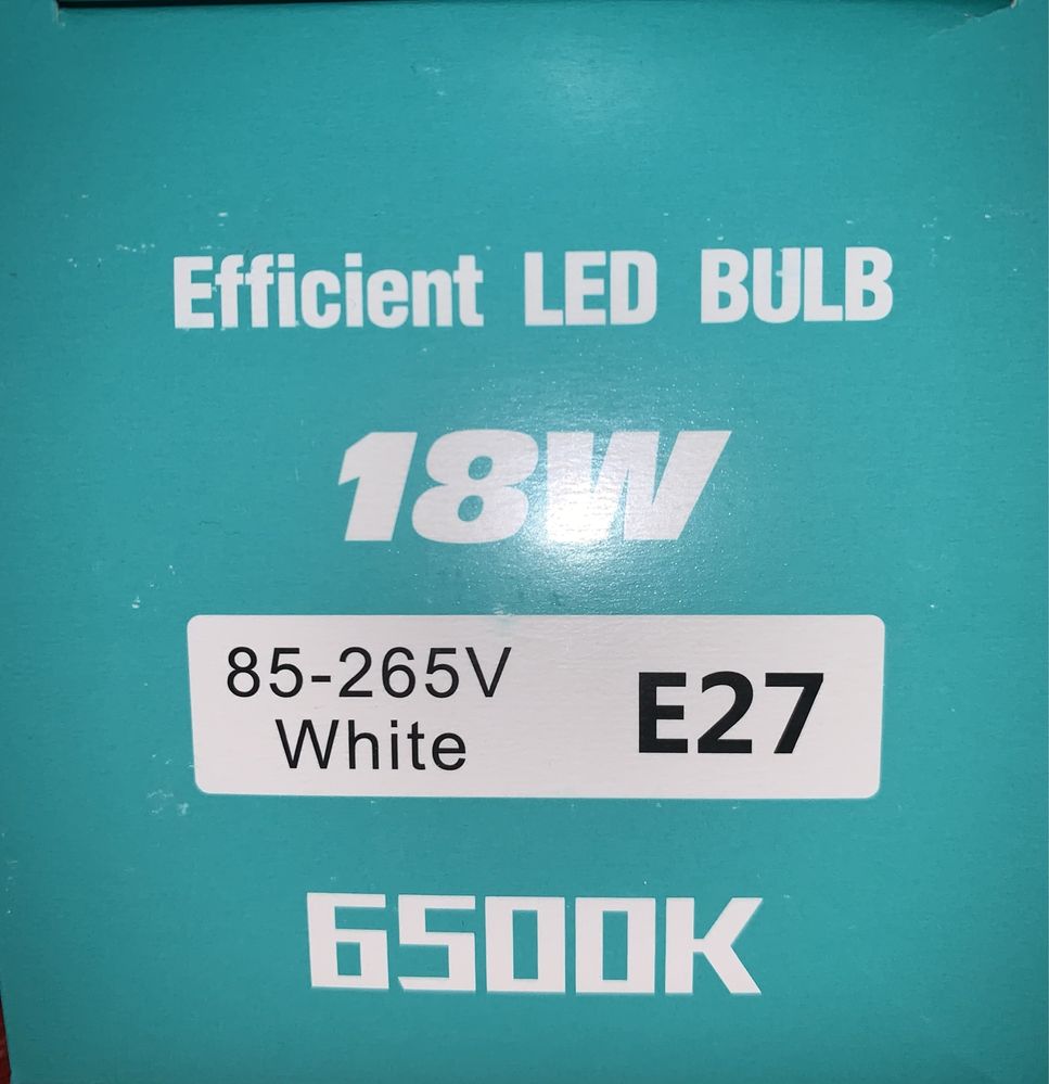 Żarówka led 18W E27 6500K Aerbes