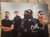 Автографы Skindred. Бенжи Уэббе и Mikeydemus