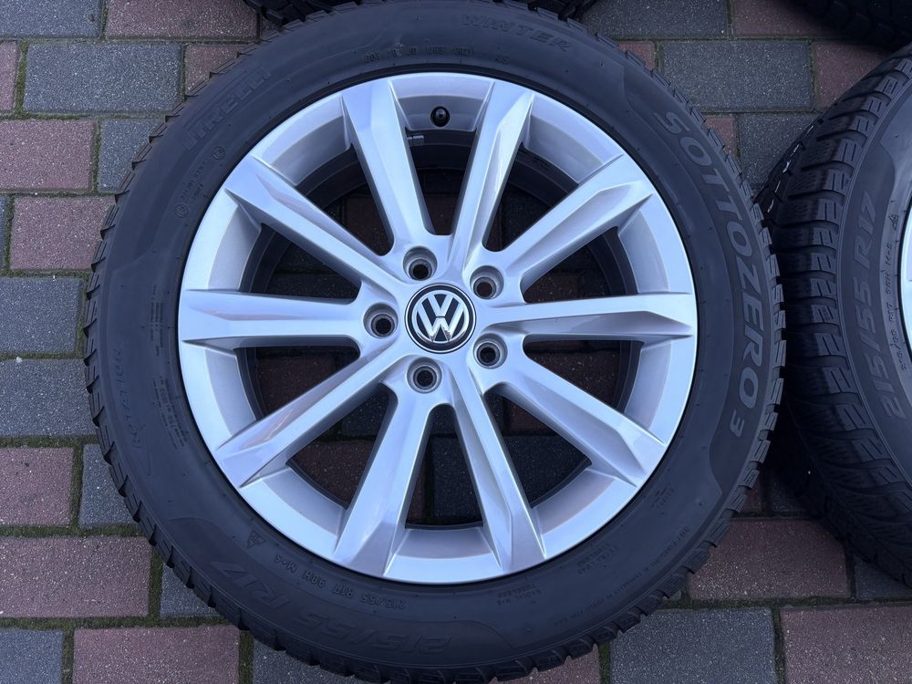 Komplet zimowe koła VW Passat B8 3G0 215/55 R17 Pirelli Arteon Superb