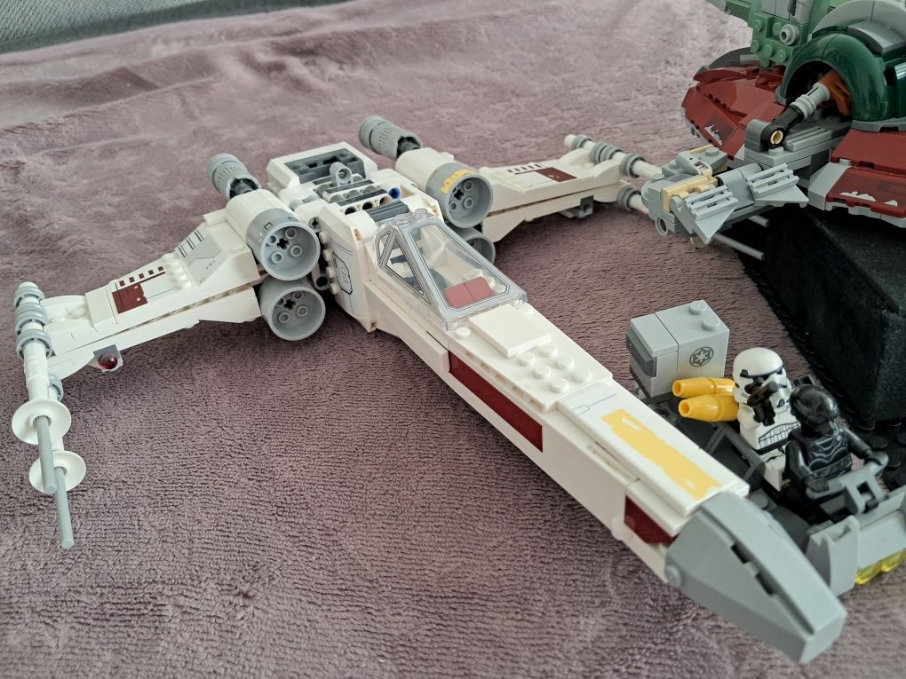 Lego Star Wars zestaw X-Wing E-wing Boba Fett Darth Vader Mandalorian